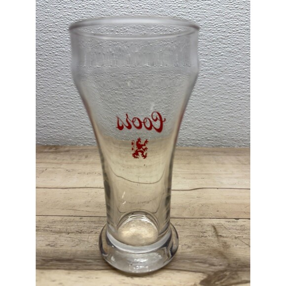 Vtg 1970 Set Of 3 Coors Red Griffin Lion Logo Beer Glasses - Picture 5 of 12